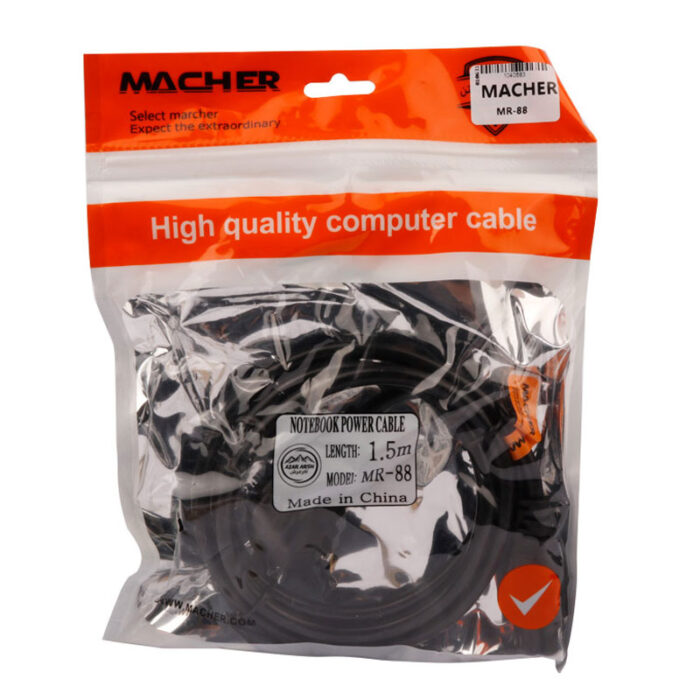 MACHER MR-88 1.5M LAPTOP POWER CABLE