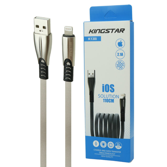 KINGSTAR K130I 2.1A 1.1M LIGHTNING CABLE