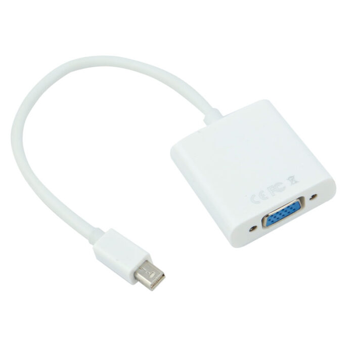 MINI DISPLAY PORT MALE TO VGA FEMALE ADAPTER