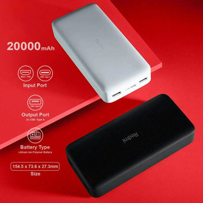 XIAOMI REDMI PB200LZM 18W HIGH COPY GRADE A 20000MAH POWER BANK