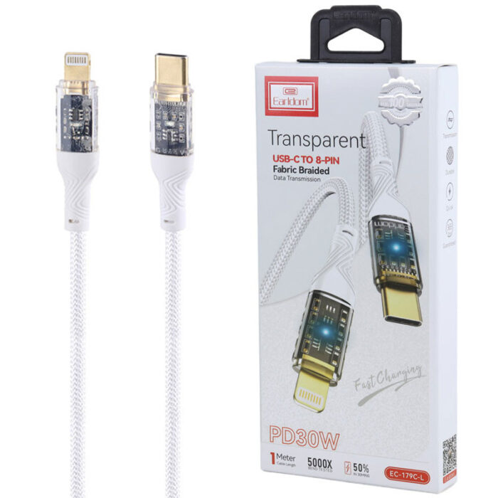 EARLDOM EC-179C-L TYPE-C TO LIGHTNING PD 30W 1M CABLE