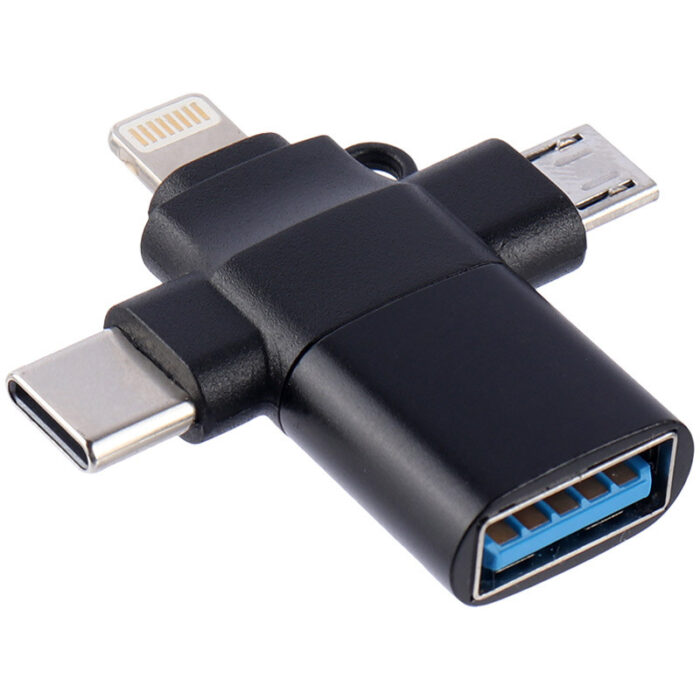 VERITY A316 OTG USB3.0 TO MICROUSB / LIGHTNING / TYPE-C ADAPTER